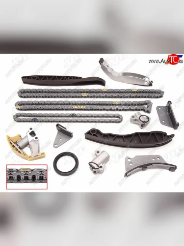 Комплект цепи ГРМ HYUNDAI H1H100GRANDSTAREXPORTER 04-KIA SORENTO D4CB 2.5 SAT TK-HY006