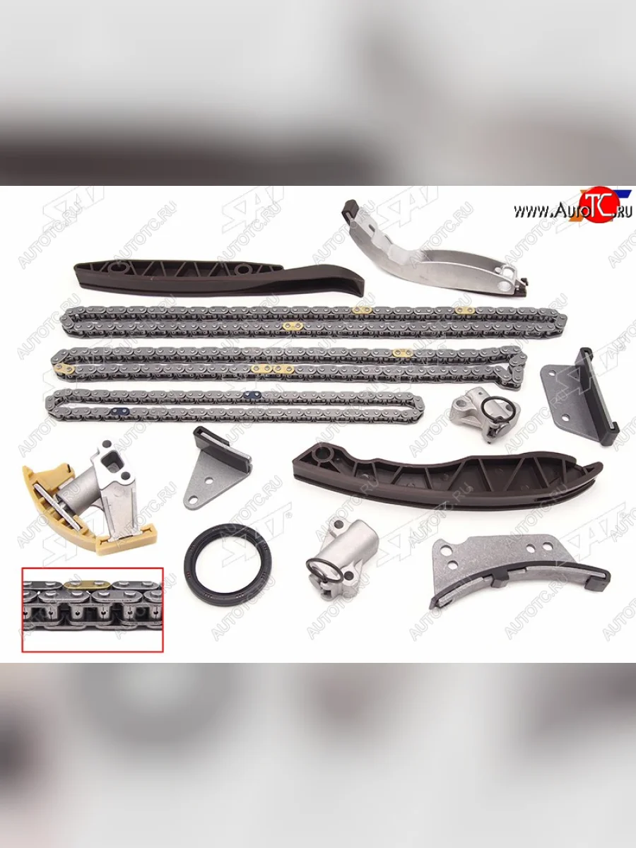 Комплект цепи ГРМ HYUNDAI H1H100GRANDSTAREXPORTER 04-KIA SORENTO D4CB 2.5 SAT TK-HY006  в Самаре Самарской области