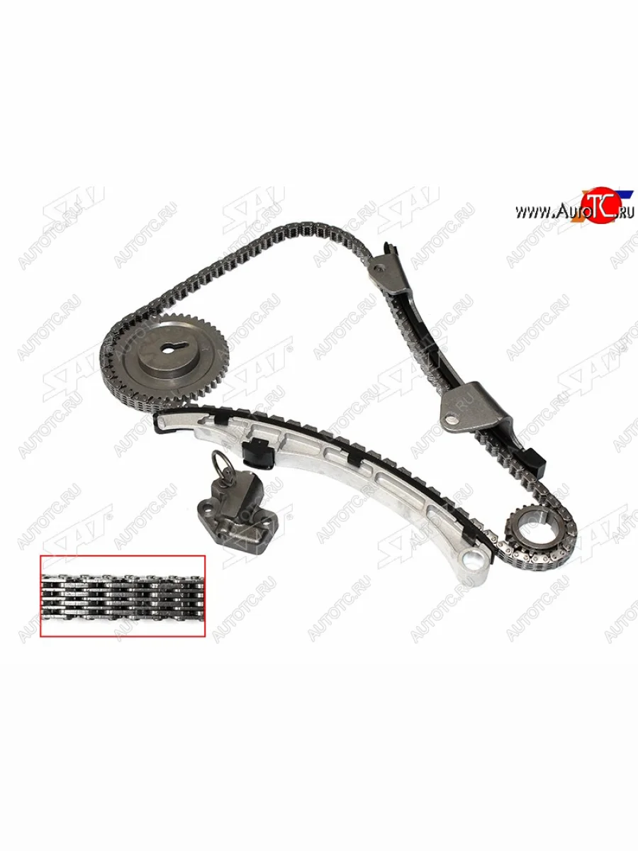 Комплект цепи ГРМ MAZDA 2DEMIOMAZDA 3AXELAVERISA ZJZYZ6 1.31.5 (L=158) 02- SAT TK-MA141  в Самаре Самарской области