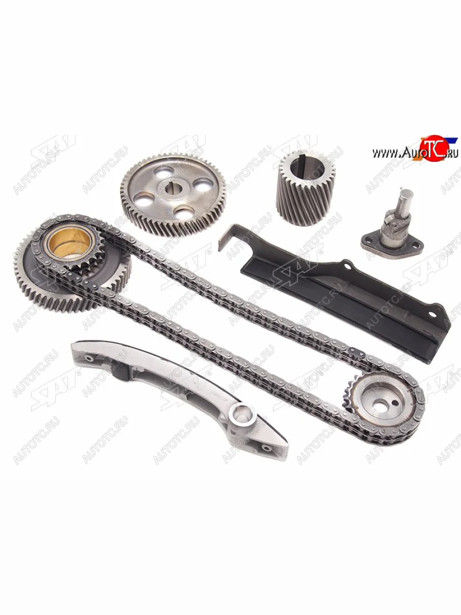 Комплект цепи ГРМ MITSUBISHI PAJERODELICA 4M40 93- цепь двухрядная (полный) SAT TK-MIT106  в Самаре Самарской области