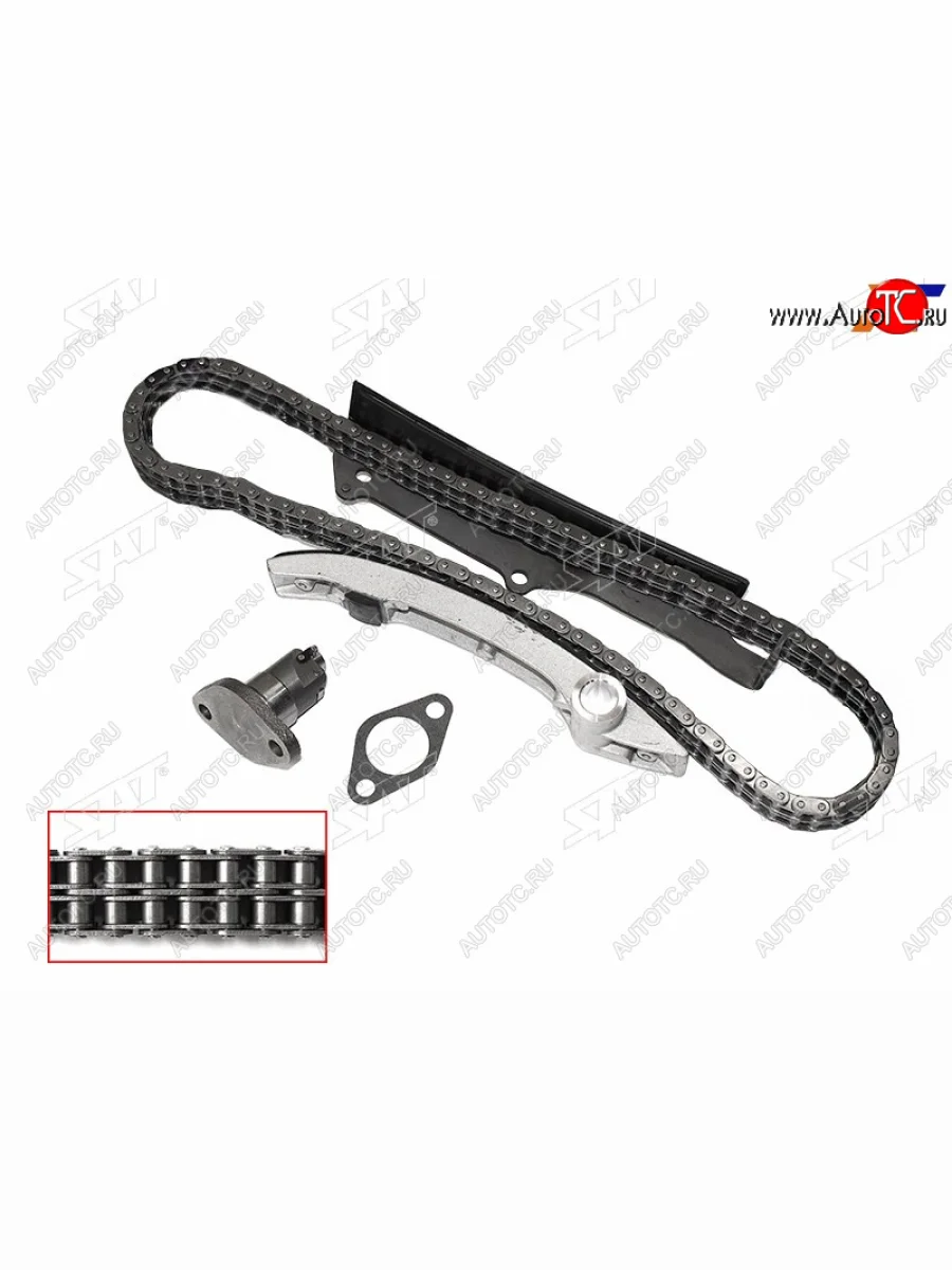 Комплект цепи ГРМ MITSUBISHI PAJERODELICA 4M40 93- цепь двухрядная SAT TK-MB204-N  в Самаре Самарской области