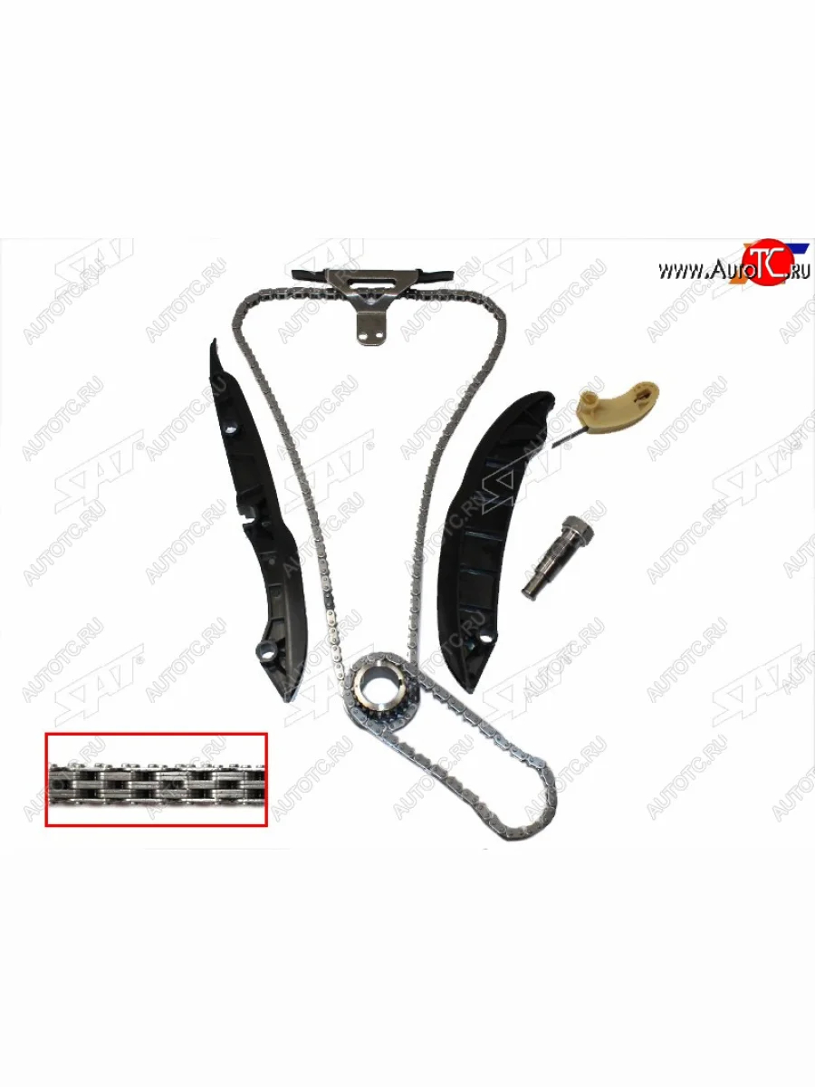 Комплект цепи ГРМ G20 (2,0 бензин) SSANG YONG ACTIONKORANDO 11- (с цепью маслонасоса)               SAT TK-SY001  в Самаре Самарской области