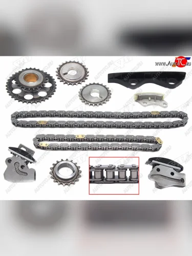 Комплект цепи ГРМ NISSAN CG10CG12CG13CGA3 92- SAT TK-NS203-P