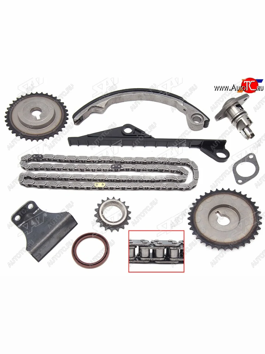 Комплект замены цепи ГРМ NISSAN SR18DESR20DESR20DET 91-98 SAT TK-NS213-A  в Самаре Самарской области