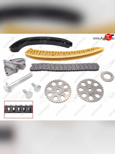 Комплект цепи ГРМ 1.2Tsi BZG (70)BMEAZQ (64) HTP (69) VAG PoloSKODA Fabia III 00-14 SAT TK-VW006