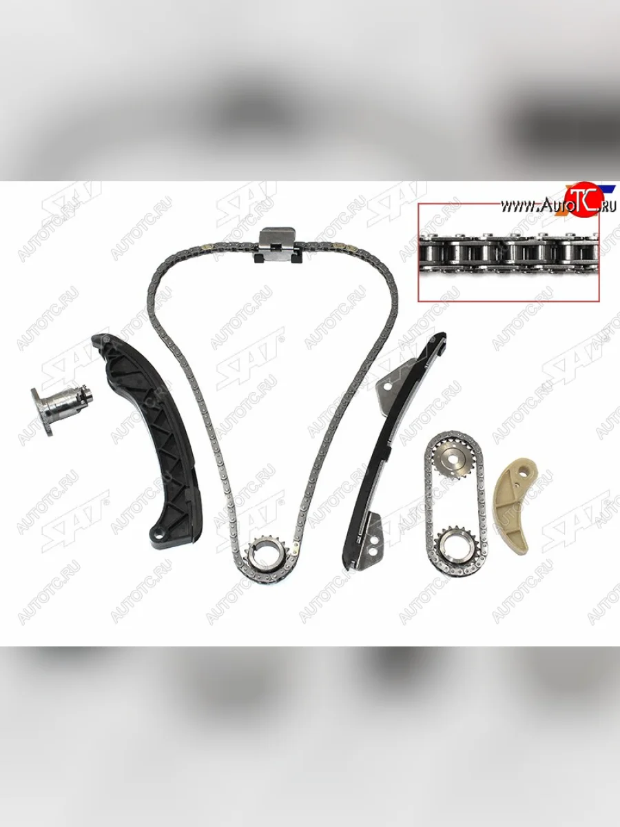 Комплект цепи ГРМ TOYOTA COROLLA,AURIS,RAV4,AVENSIS 1-2ZR-FE SAT TK-TY432-A  в Самаре Самарской области