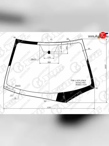 Стекло лобовое Honda Insight 08-14 XYG TM8-L-VCP LFW/X