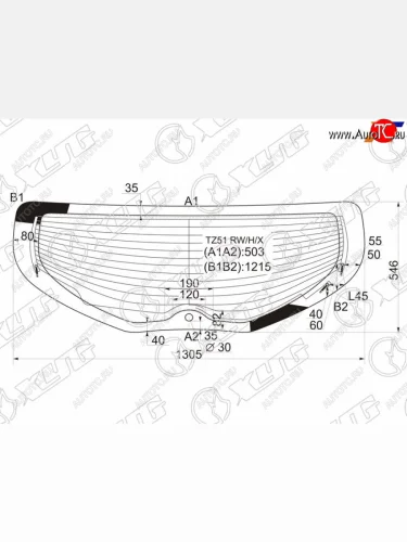 Стекло заднее (Цвет зеленый Обогрев Антенна) Nissan Murano 07-16 XYG TZ51 RW/H/X