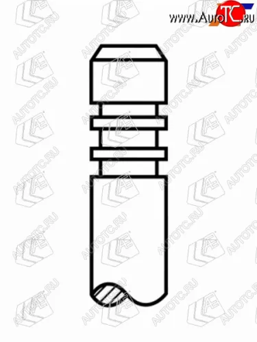 Клапан впускной  (1шт)PSA C3C4 NFU (TU5JP4) 5FW(EP6C) AE V95035