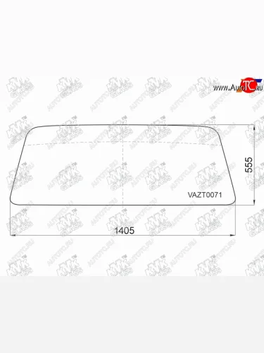 Стекло лобовое LADA 4x4 2131 NIVA LEGEND 21-  2329 NIVA Pickup 95-06  4x4 2121 NIVA 77-  4x4 2131 KMK VAZT0071