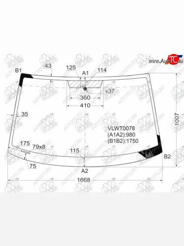 Стекло лобовое Volkswagen Transporter 03-15  Multivan 03-15                                         KMK VLWT0078