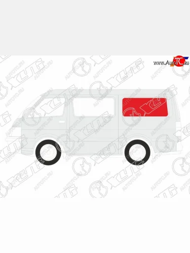 Стекло кузова боковое (не опускное) (Слева Цвет зеленый) Volkswagen Transporter 03-15  Multivan 03 XYG VW-T5 SW/LH/X