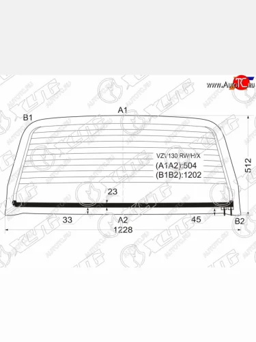 Стекло заднее (Цвет зеленый Обогрев) Great Wall Safe 01-09  Toyota 4Runner 89-95  Hilux Surf 89-9 XYG VZV130 RW/H/X