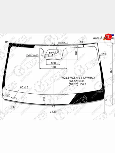 Стекло лобовое + дд + камера MERCEDES-BENZ E-CLASS W213 16-                                          XYG W213-VCSH-1Z LFW/H/X