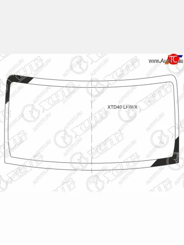 Стекло лобовое Daihatsu Grand Max 07-19  Toyota Lite Ace 08-20  Town Ace 08-20 XYG XTD40 LFW/X