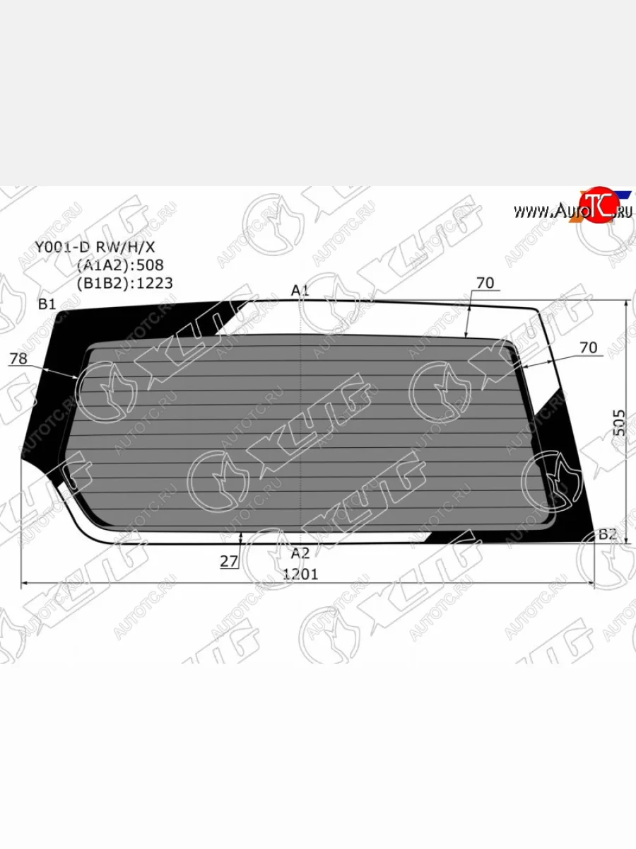 Стекло заднее затемненное с обогревом SUZUKI ESCUDOVITARA 35D 89-97                                XYG Y001-D RW/H/X  в Воронеже Воронежской области