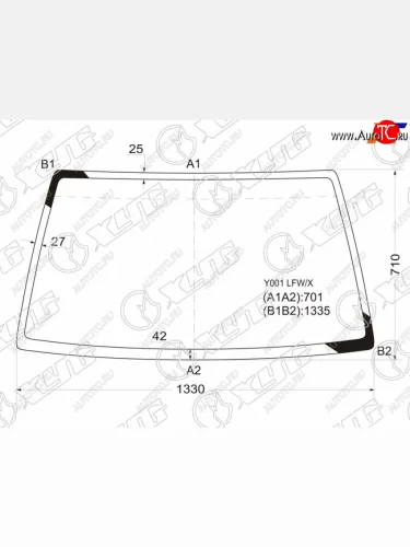 Стекло лобовое Suzuki Escudo 88-97  Chevrolet Tracker 88-97  Mazda Proceed Levante 96-97  Suzuki XYG Y001 LFW/X