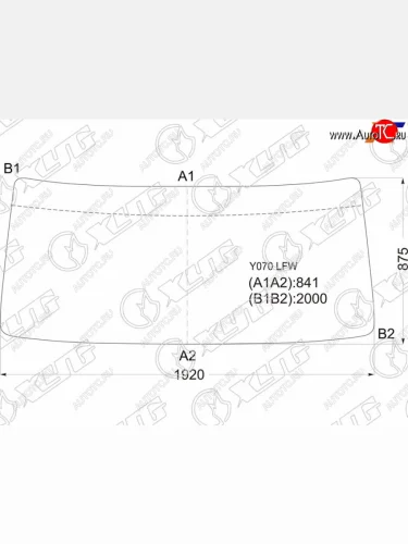 Стекло лобовое Hino Ranger 98-05 XYG Y070 LFW