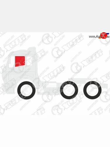 Стекло боковое опускное (Спереди Слева Цвет зеленый) Hino Ranger 86-98 XYG Y630 FD/LH2