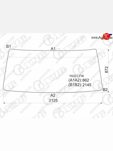 Стекло лобовое Hino Ranger 86-98 XYG Y633 LFW