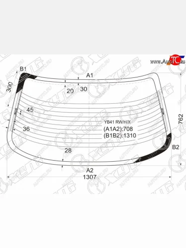 Стекло заднее с обогревом MITSUBISHI GALANT 4D SED 92-96                                             XYG YB41 RW/H/X