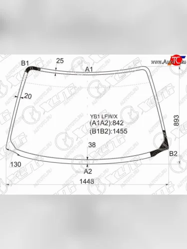Стекло лобовое Suzuki Baleno 95-02  Cultus 95-02  Esteem 95-04 XYG YB1 LFW/X