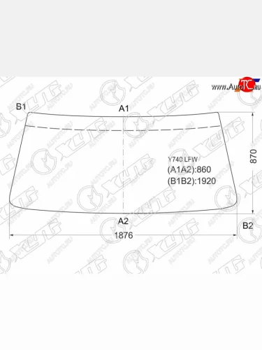 Стекло лобовое Hino Ranger 86-98 XYG Y740 LFW