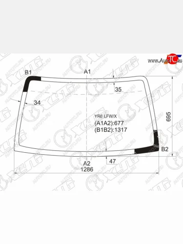 Стекло лобовое Suzuki Jimny 98-19  Jimny Sierra 02-18  Jimny Wide 98-02 XYG YR6 LFW/X
