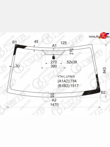 Стекло лобовое Suzuki Escudo 05-17  Grand Vitara 05-16 XYG YT4-L LFW/X