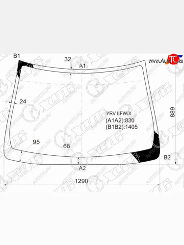 Стекло лобовое DAIHATSU YRV 00-05 XYG YRV LFW/X