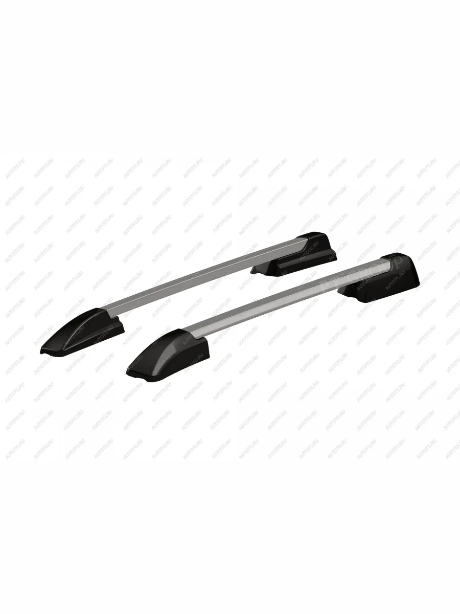 Рейлинги на крышу Petroil Tuning Уаз Патриот 23632 дорестайлинг пикап (2008-2014) (серебристый муар)  в Керчи Республика Крым