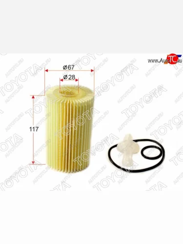 Картридж масляного фильтра TOYOTA LAND CRUISER 200,LX570 1VDFTV,3UR-FE 07-                           TOYOTA 04152-YZZA4