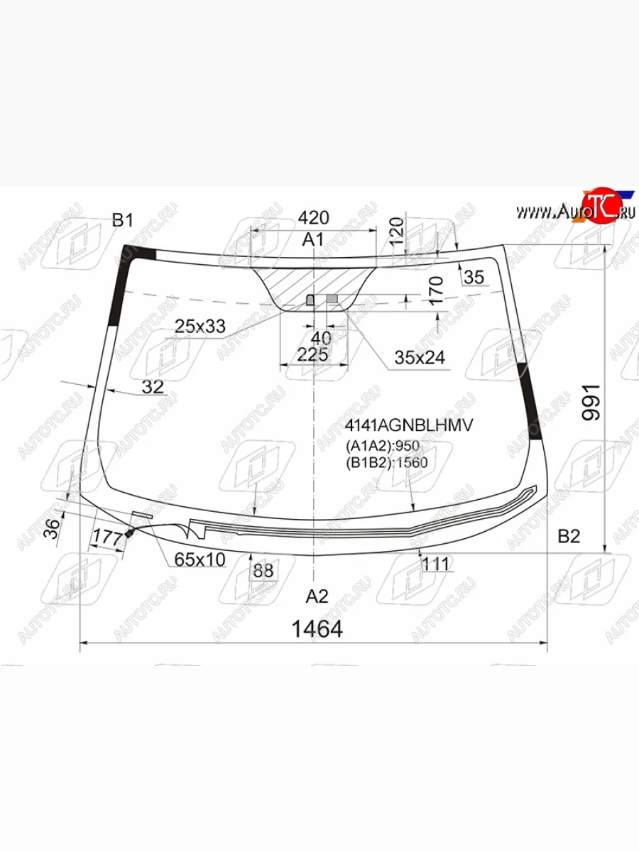 Стекло лобовое (обогрев щеток, датчик дождя) FUYAO  Hyundai  IX35  LM, Tucson  LM (зеленое)  в Воронеже Воронежской области