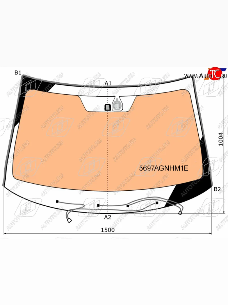 Стекло лобовое (обогрев полный, датчик дождя, молдинг) FUYAO Mitsubishi Outlander GF 3-ий рестайлинг (2018-2022) (зеленое)  в Керчи Республика Крым