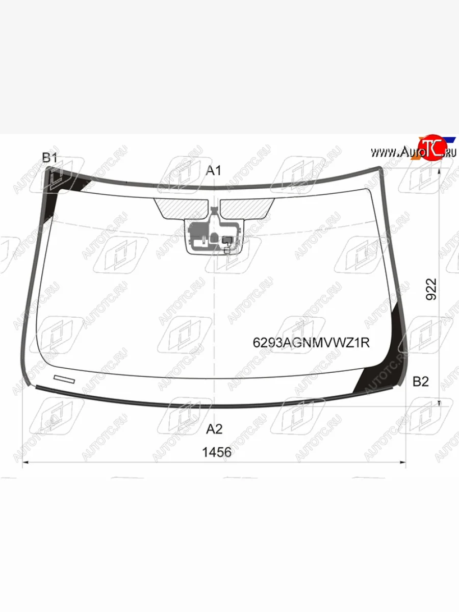 Стекло лобовое (датчик дождя, молдинг) FUYAO Opel Insignia A дорестайлинг седан (2008-2013) (зеленое)  в Керчи Республика Крым