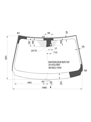 Стекло лобовое с обогревом щеток + дд TOYOTA RAV4 #C4# 13-16                                         FUYAO 8410AGNHMVW