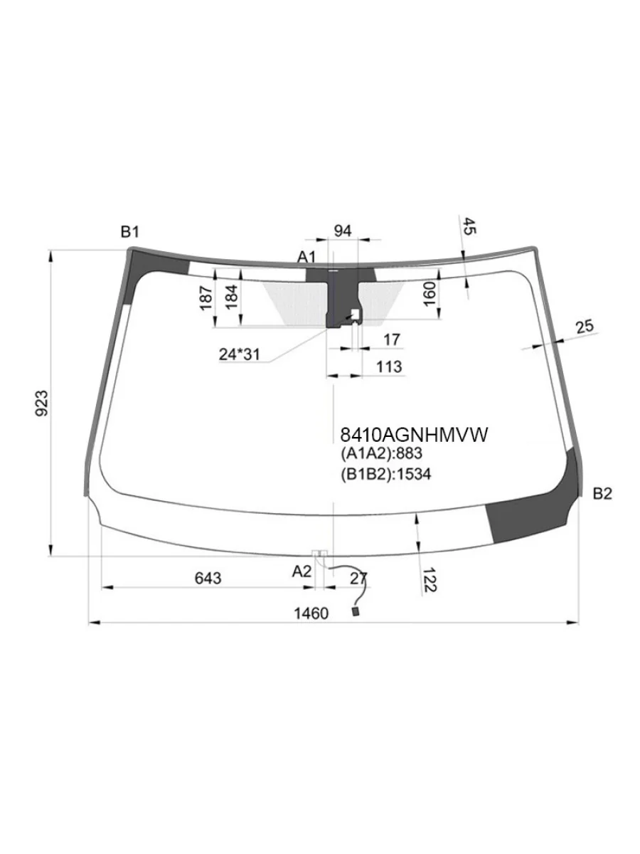 Стекло лобовое с обогревом щеток + дд TOYOTA RAV4 #C4# 13-16                                         FUYAO 8410AGNHMVW  в Воронеже Воронежской области