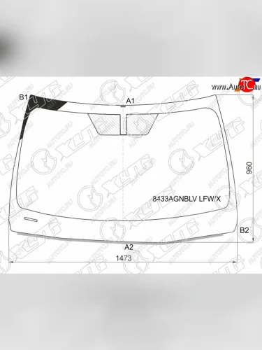 Стекло лобовое Lexus ES 18- XYG 8433AGNBLV LFW/X