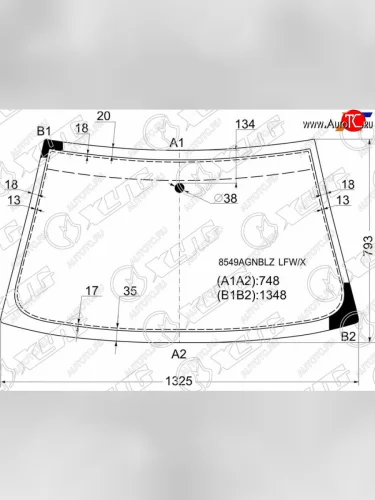 Стекло лобовое Volkswagen Polo 94-01  SEAT Cordoba 93-99  Ibiza 93-02  Inca 95-03  Volkswagen Ca XYG 8549AGNBLZ LFW/X