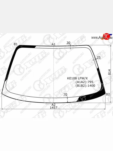 Стекло лобовое Toyota Corolla Ceres 92-99  Sprinter Marino 92-97 XYG KE108 LFW/X
