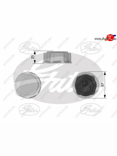 Крышка расширительного бачка CHEVROLET AVEO T200LACETTIMATIZFORDOPEL                             GATES RC227