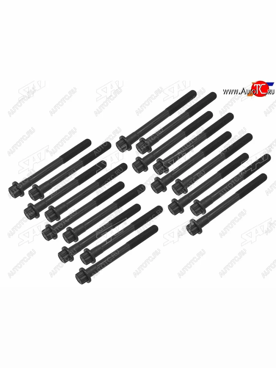 Комплект болтов ГБЦ TOYOTA  1KZ (18 штук) SAT ST-117-0001  в Самаре Самарской области