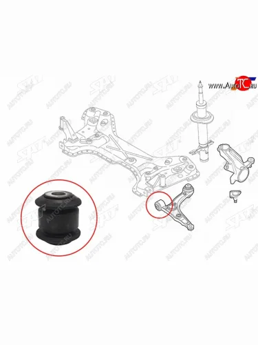 Сайлентблок Peugeot Boxer 06-  Citroen Jumper 06-  Fiat Ducato 06- SAT ST-1352227080-BU1