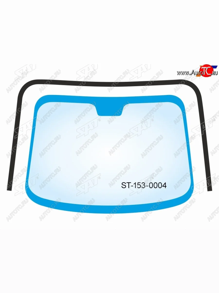 Молдинг лобового стекла (П-образный) SAT Nissan X-trail 2 T31 дорестайлинг (2007-2011) (черный)  в Керчи Республика Крым