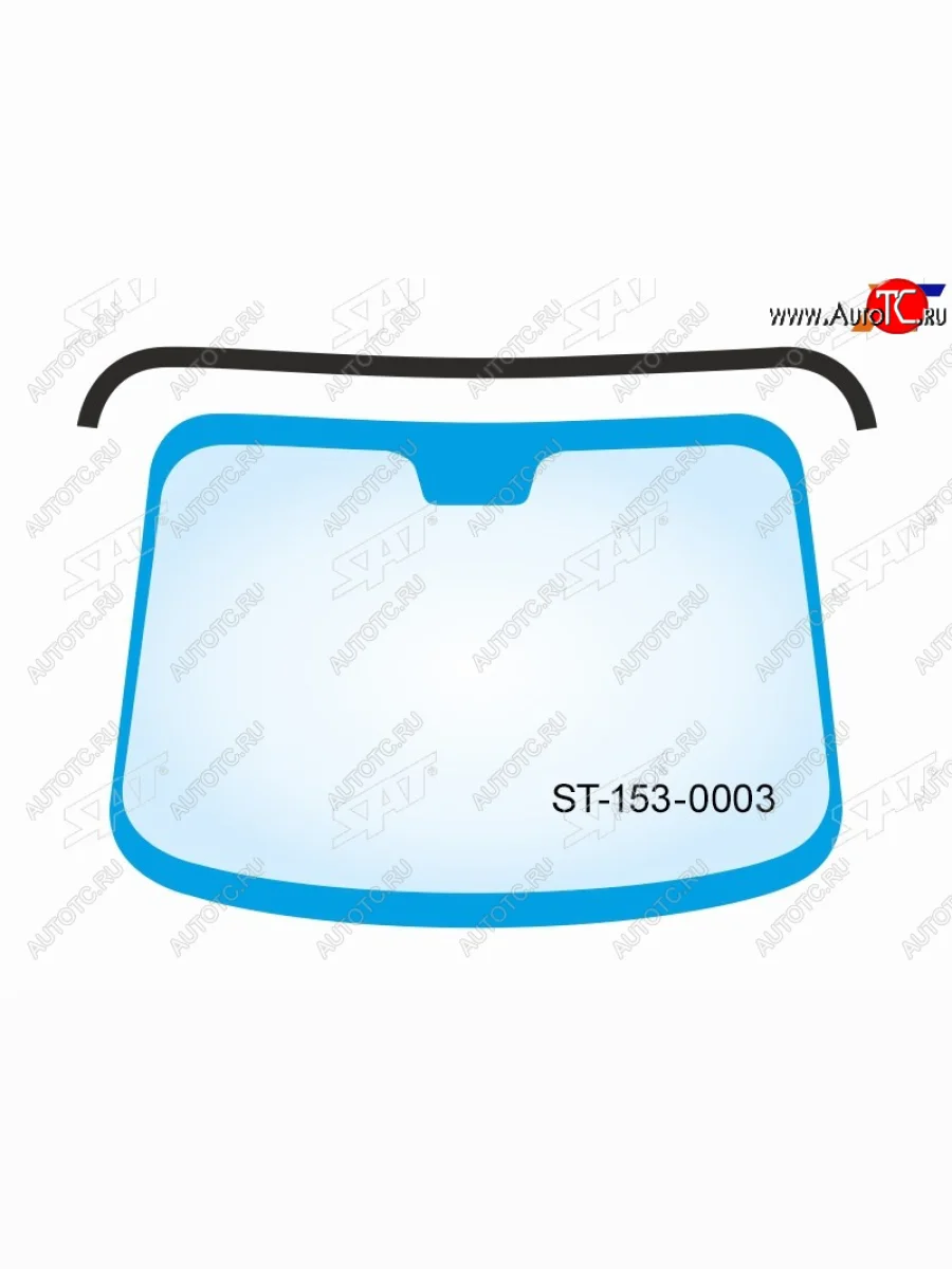 Молдинг лобового стекла (Сверху) SAT Toyota Land Cruiser 10 100 дорестайлинг (1998-2002) (черный)  в Керчи Республика Крым