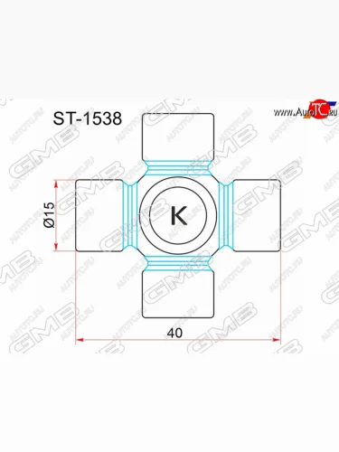 Крестовина рулевая GMB ST-1538