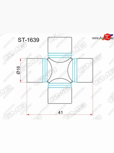 Крестовина рулевая GMB ST-1639