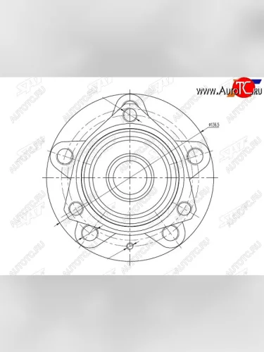 Ступичный узел передзад AUDI A3 03-13SKODA OCTAVIA 04-YETI 10-VW GOLF 03-08 SAT ST-1K0498621