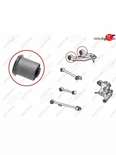 Сайлентблок Honda Accord 08-13  Crosstour 09-16  Inspire 07-12 (Сверху Сзади) SAT ST-52510-TL0-E01B