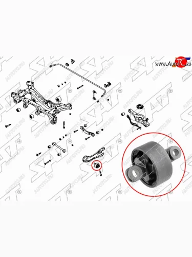 Сайлентблок Hyundai Creta 15-20 (Справа) SAT ST-55275-M0000